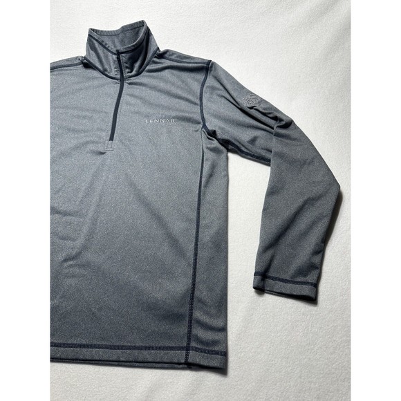 The North Face Shirt Men’s Medium Gray Active Performance 1/4 Zip - Spots - Picture 1 of 14
